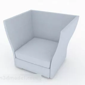 Creative White Single Sofa 3d model