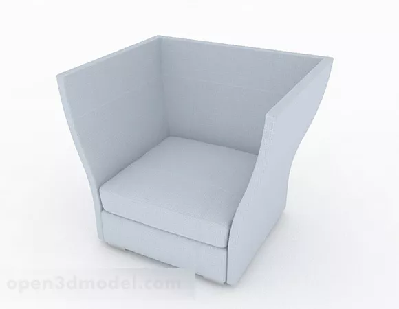 Creative White Single Sofa 3d model Creative White Single Sofa 3d model