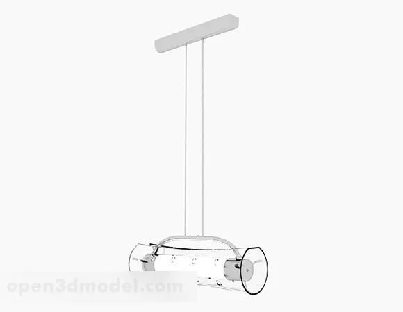 Cylindrical Transparent Chandeliers 3d model Cylindrical Transparent Chandeliers 3d model