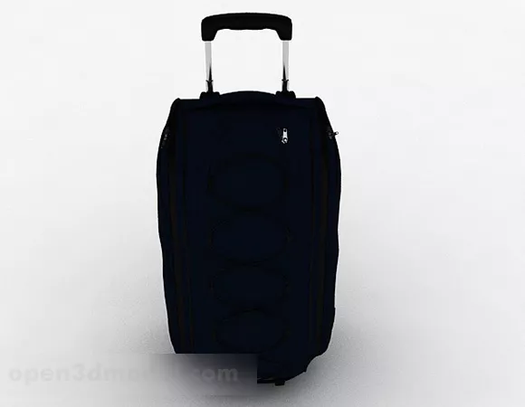Old Leather Suitcase 3d model