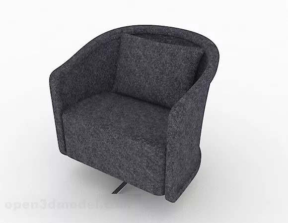 Dark Gray Minimalist Sofa Furniture 3d model Dark Gray Minimalist Sofa Furniture 3d model
