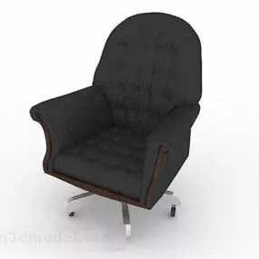 Dark Gray Office Chair 3d model