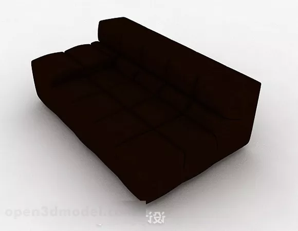 Dark Red Love Sofa 3d model Dark Red Love Sofa 3d model
