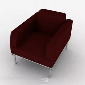 Minimalist Casual Single Sofa Design 3d model