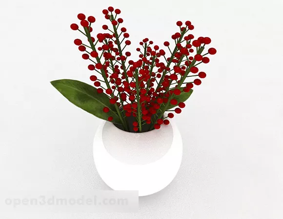 Decoration Oval Ceramic Vase 3d model Decoration Oval Ceramic Vase 3d model