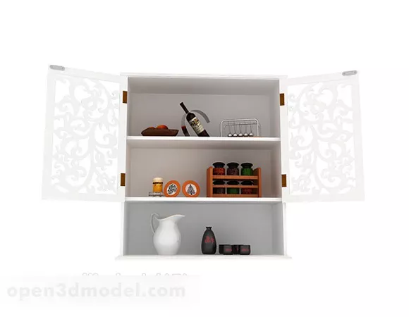 Decorative Cabinet For Home 3d model Decorative Cabinet For Home 3d model