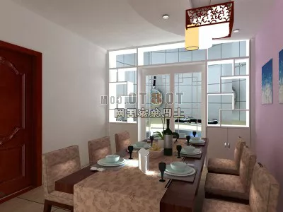 Wine Rack With Glass Cup 3d model