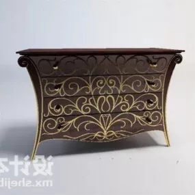Display Cabinet With Decoration Design 3d model