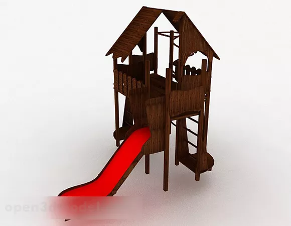 Park Backyard Play Structure 3d model