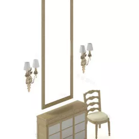 Dresser With Chair 3d model