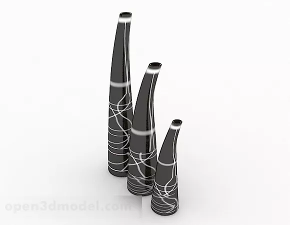 Elegant Combination Home Vase Decoration 3d model Elegant Combination Home Vase Decoration 3d model