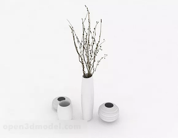 Elegant Home Combination Vase 3d model Elegant Home Combination Vase 3d model