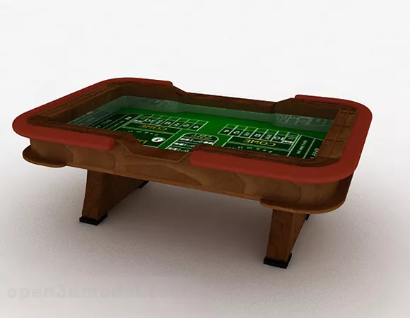 Entertainment Gaming Table Furniture 3d model Entertainment Gaming Table Furniture 3d model