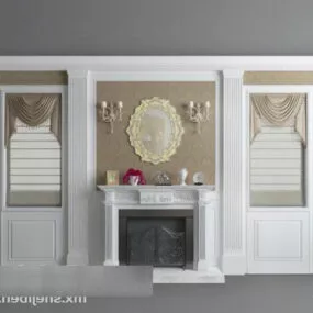 European Tv Wall 3d model