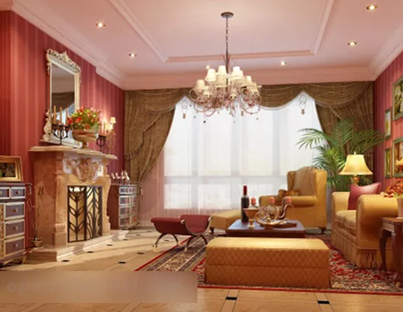 European Background Wall Interior 3d model European Background Wall Interior 3d model