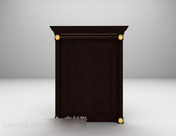 European Black Door 3d model European Black Door 3d model