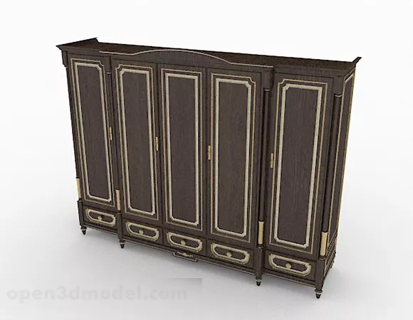 Wardrobe Stylist Curved Edge 3d model