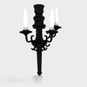 European Candlestick Lamp 3d model