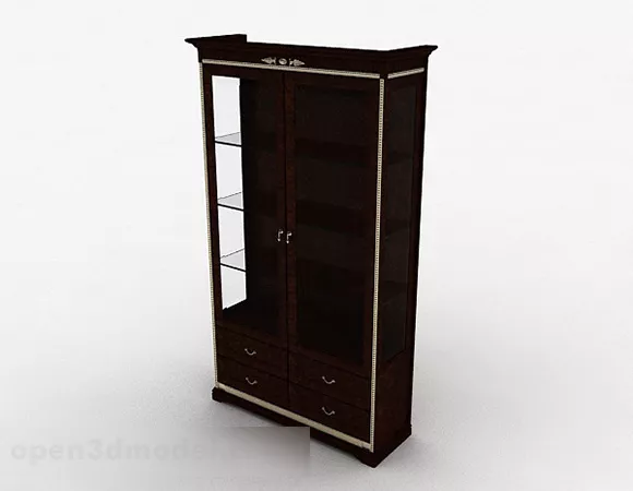 European Classical Display Cabinet 3d model European Classical Display Cabinet 3d model