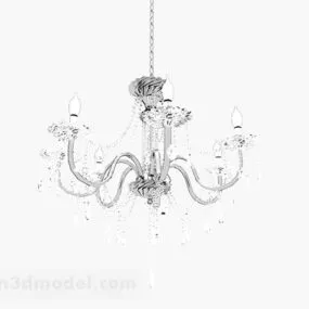 European Crystal Holder Chandelier 3d model