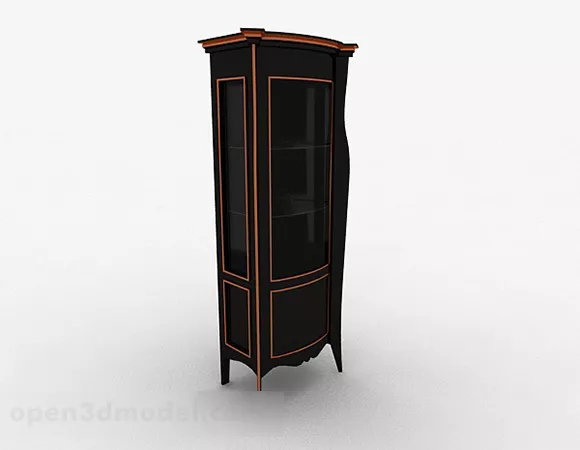 European Display Cabinet Decor 3d model European Display Cabinet Decor 3d model