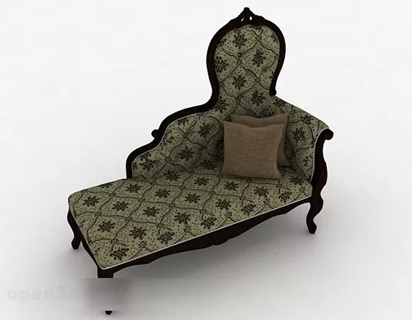 European Fabric Single Sofa Furniture 3d model European Fabric Single Sofa Furniture 3d model