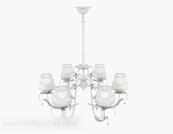 European Glass Chandeliers 3d model European Glass Chandeliers 3d model