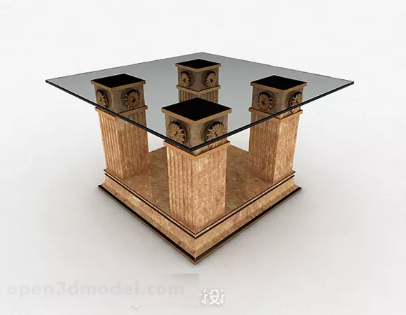 Chinese Porcelain Tea Set 3d model