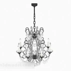 European Gorgeous Crystal Chandeliers 3d model