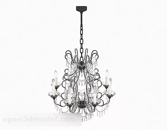 European Gorgeous Crystal Chandeliers 3d model European Gorgeous Crystal Chandeliers 3d model