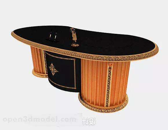 European Gorgeous Desk 3d model European Gorgeous Desk 3d model