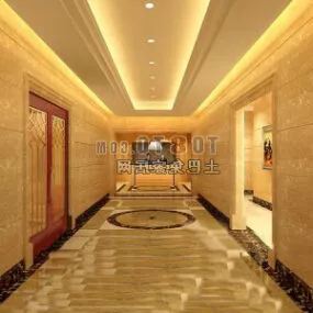 European Hotel Interior 3d model