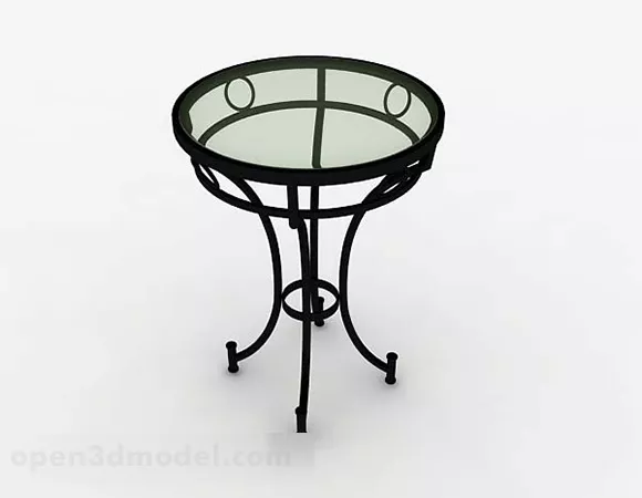 European Iron Table 3d model European Iron Table 3d model