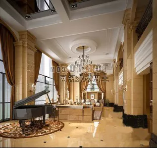 Grand Piano On Beach 3d model