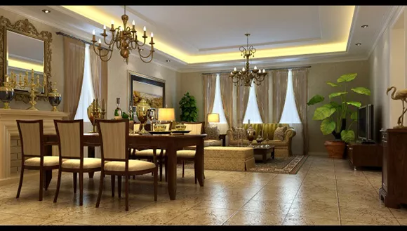 European Living Room Free Interior 3d model European Living Room Free Interior 3d model