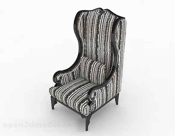 European Highback Armchair 3d model European Highback Armchair 3d model