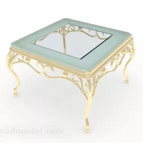 European Retro Coffee Table 3d model
