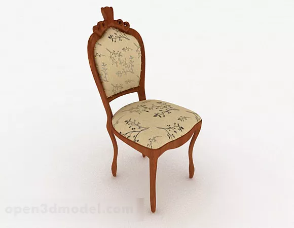 European Retro Home Chair Furniture 3d model European Retro Home Chair Furniture 3d model