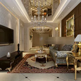 European Scene Interior 3d model