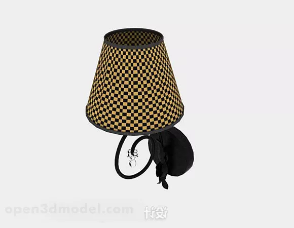 European Simple Lattice Wall Lamp 3d model European Simple Lattice Wall Lamp 3d model