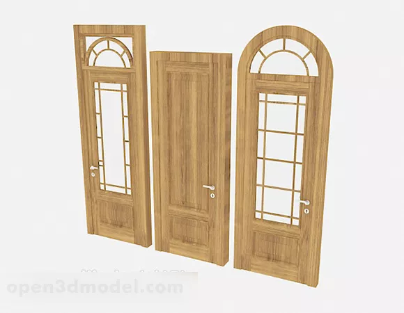 European Simple Room Door 3d model European Simple Room Door 3d model