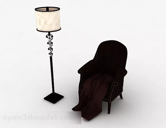 European Simple Single Sofa Furniture 3d model European Simple Single Sofa Furniture 3d model