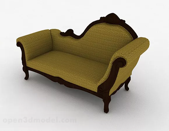 European Classic Single Sofa 3d model European Classic Single Sofa 3d model