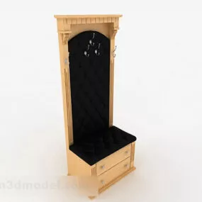 European Black Home Chair 3d model