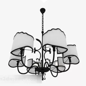 Black Ing Living Room Ceiling 3d model
