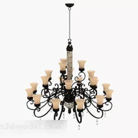 European Style Chandeliers 3d model