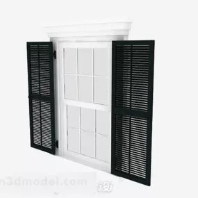 European Green Simple Shutters 3d model