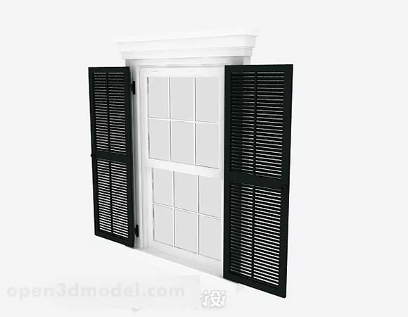 European Green Simple Shutters 3d model European Green Simple Shutters 3d model