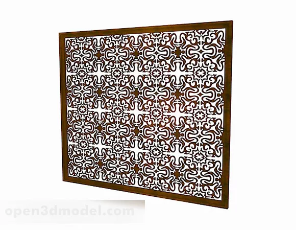 European Style Carved Square Window 3d model European Style Carved Square Window 3d model