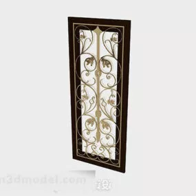 European Style Home Door 3d model